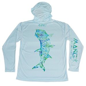 MANG | BTT Tarpon Hoodie Arctic Blue Long Sleeve Sun Shirt